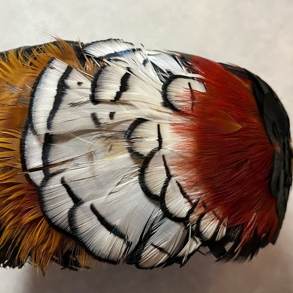 Antique Colorful Feathered Hat. Unique. COUNTRY CLUB CREATION! - Picture 3 of 8